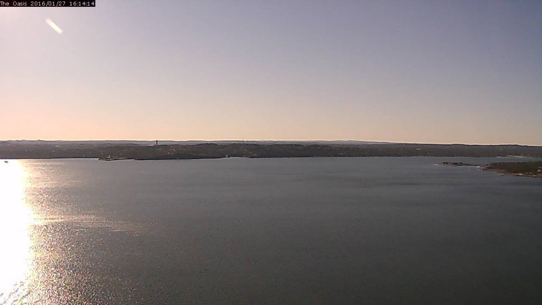 Lake Travis webcam, January 27, 2016 3:20 PM CT