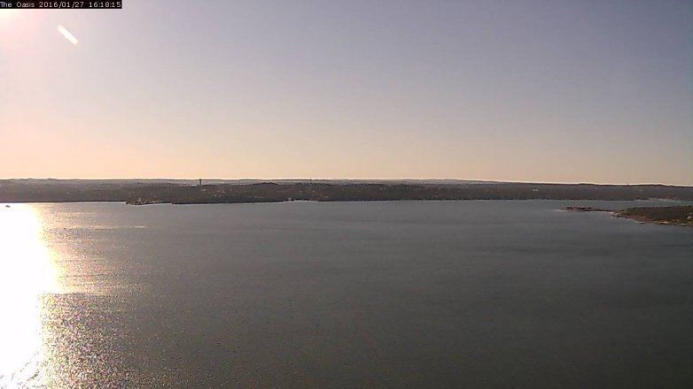 Lake Travis webcam, January 27, 2016 3:25 PM CT