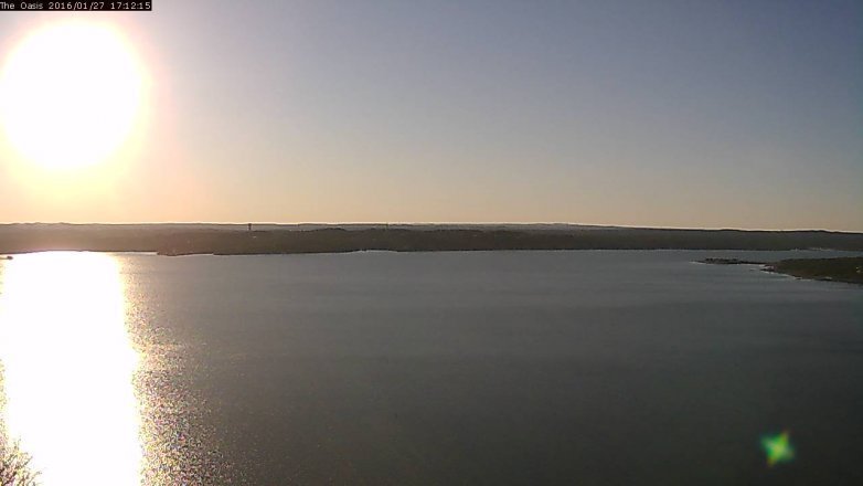 Lake Travis webcam, January 27, 2016 4:20 PM CT