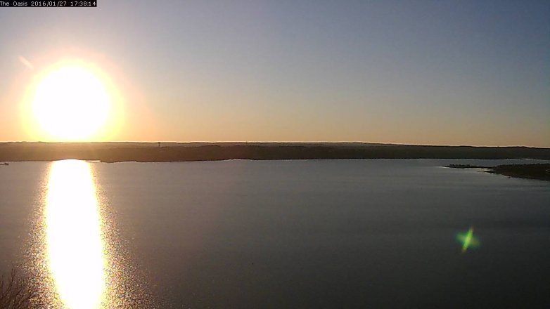 Lake Travis webcam, January 27, 2016 4:45 PM CT