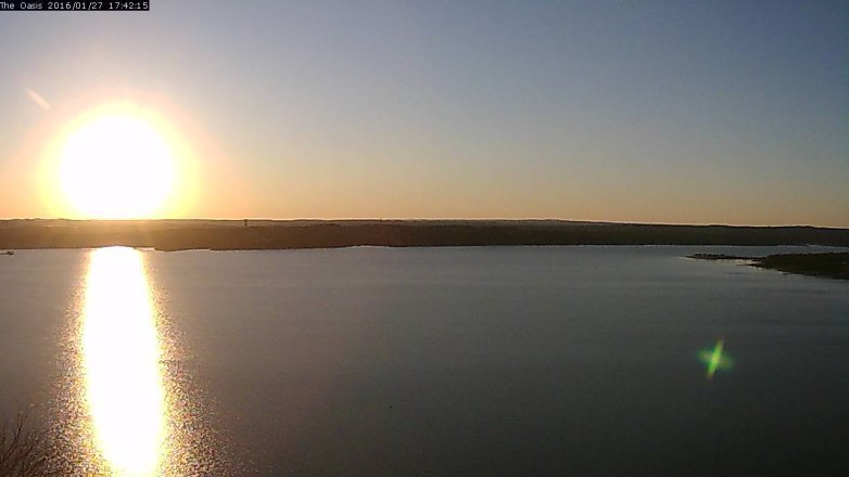 Lake Travis webcam, January 27, 2016 4:50 PM CT