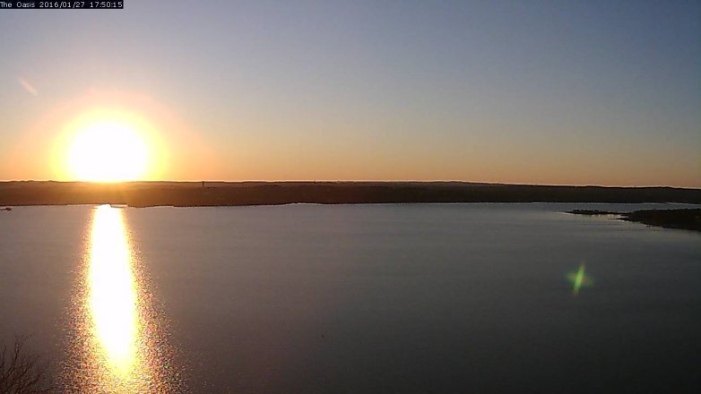 Lake Travis webcam, January 27, 2016 4:55 PM CT