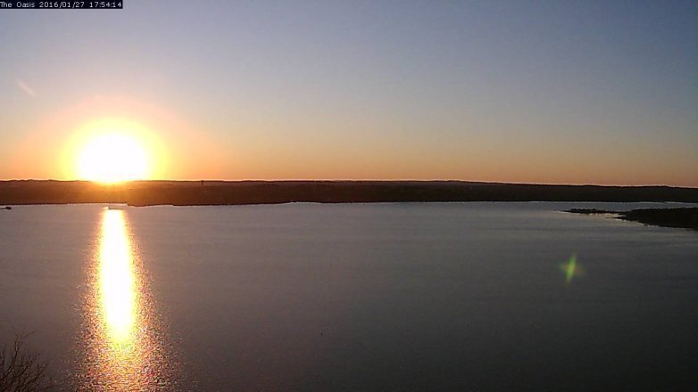 Lake Travis webcam, January 27, 2016 5:00 PM CT