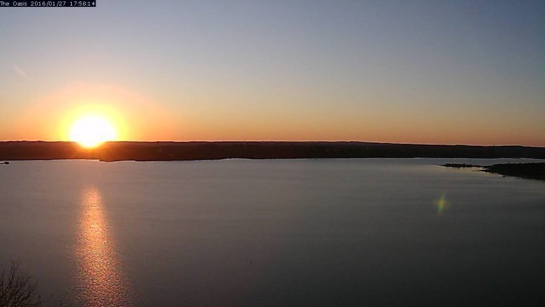 Lake Travis webcam, January 27, 2016 5:05 PM CT