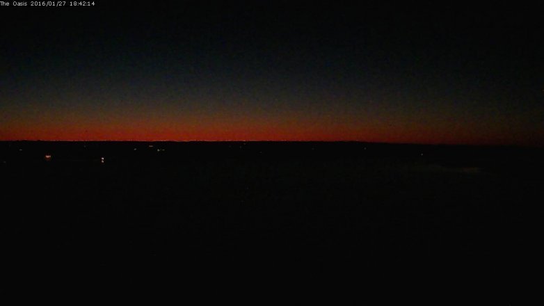 Lake Travis webcam, January 27, 2016 5:50 PM CT