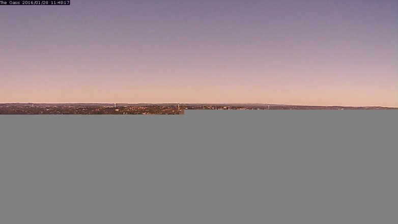 Lake Travis webcam, January 28, 2016 10:55 AM CT