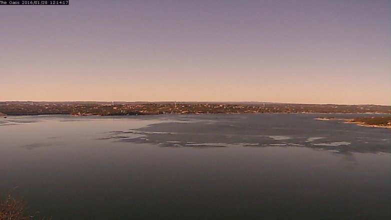 Lake Travis webcam, January 28, 2016 11:20 AM CT