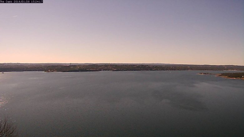 Lake Travis webcam, January 28, 2016 2:30 PM CT