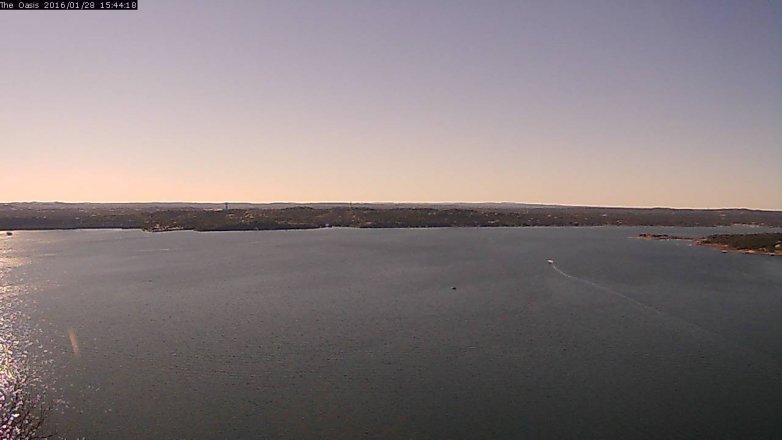 Lake Travis webcam, January 28, 2016 2:50 PM CT