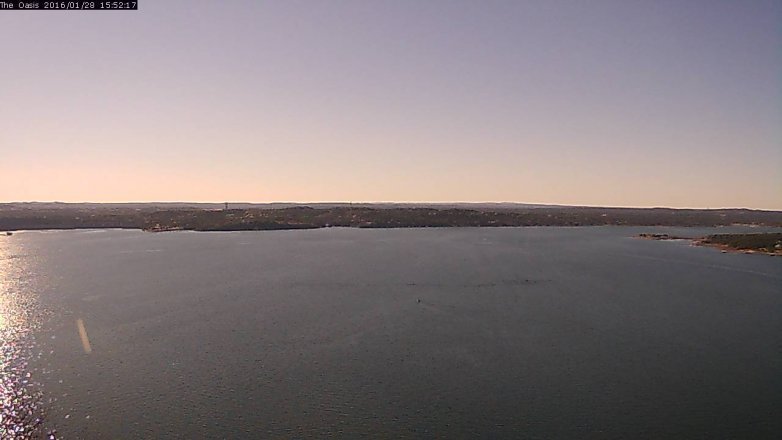 Lake Travis webcam, January 28, 2016 3:00 PM CT