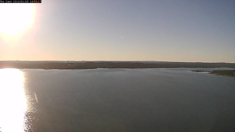 Lake Travis webcam, January 28, 2016 4:00 PM CT