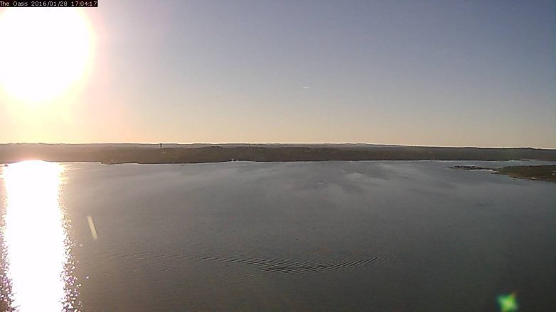 Lake Travis webcam, January 28, 2016 4:10 PM CT