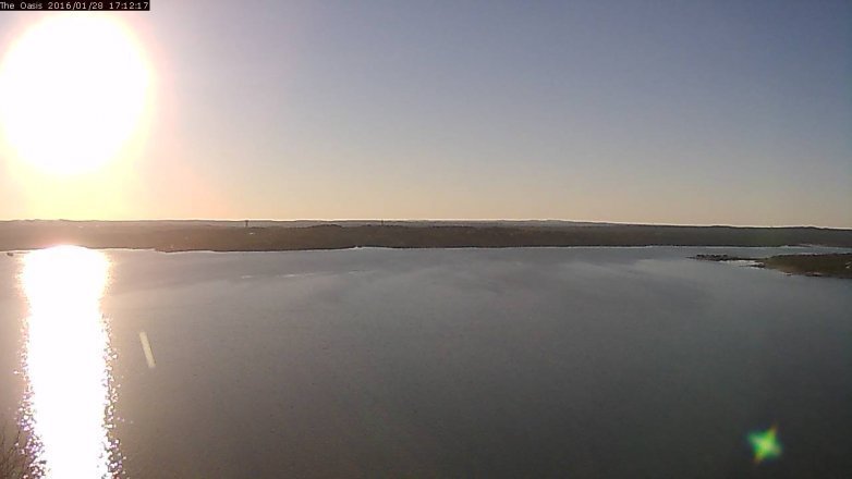 Lake Travis webcam, January 28, 2016 4:20 PM CT