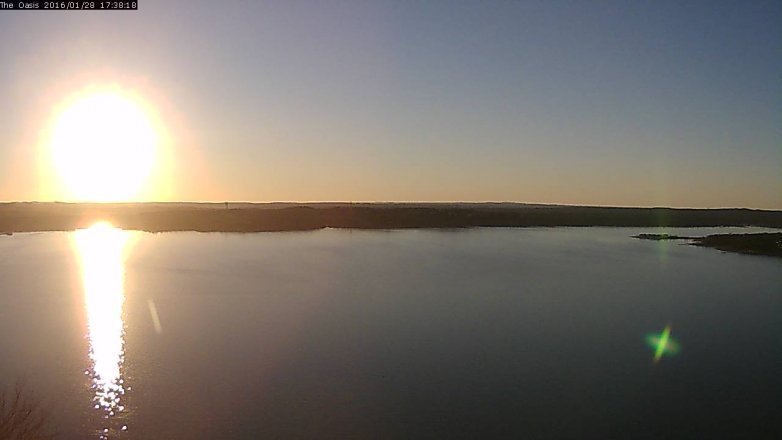 Lake Travis webcam, January 28, 2016 4:45 PM CT