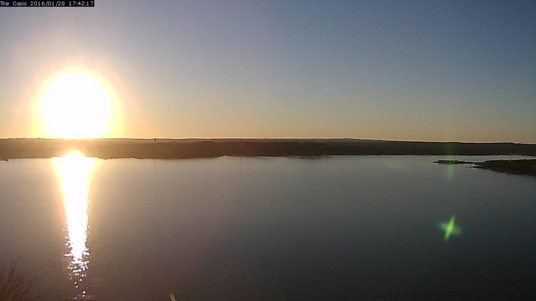 Lake Travis webcam, January 28, 2016 4:50 PM CT