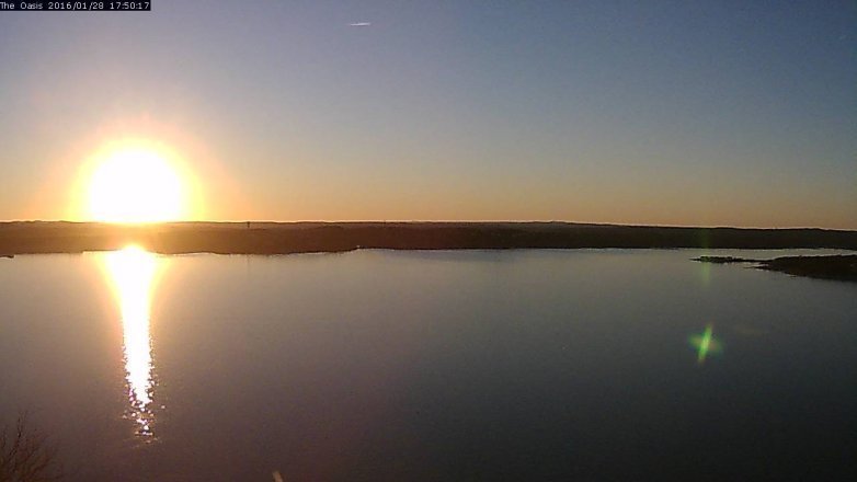 Lake Travis webcam, January 28, 2016 4:55 PM CT