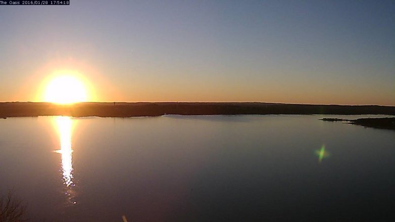 Lake Travis webcam, January 28, 2016 5:00 PM CT