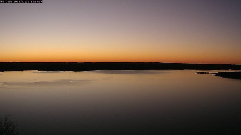 Lake Travis webcam, January 28, 2016 5:20 PM CT