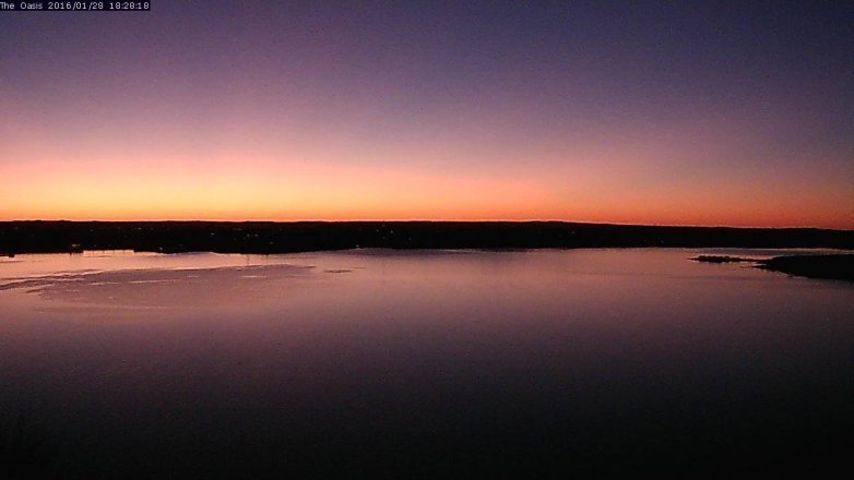 Lake Travis webcam, January 28, 2016 5:35 PM CT