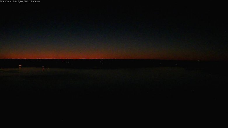 Lake Travis webcam, January 28, 2016 5:50 PM CT