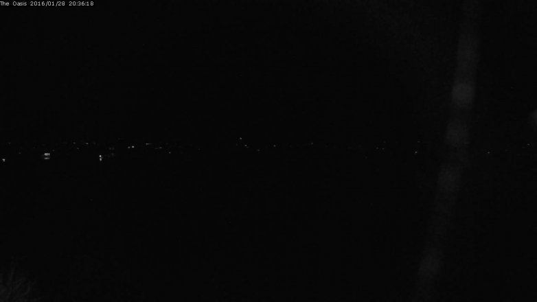 Lake Travis webcam, January 28, 2016 7:45 PM CT