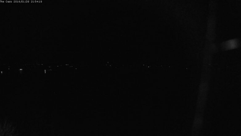 Lake Travis webcam, January 28, 2016 9:00 PM CT