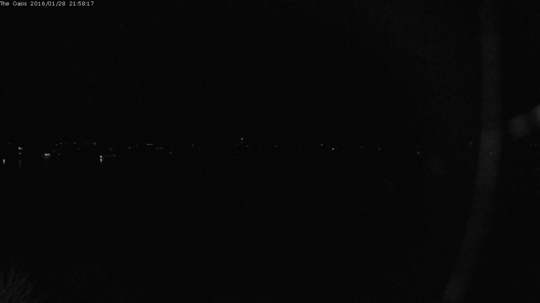 Lake Travis webcam, January 28, 2016 9:05 PM CT