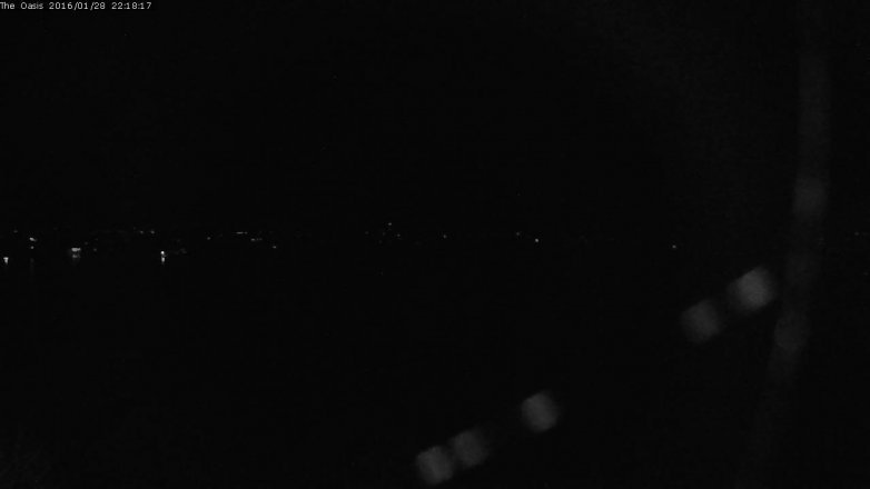 Lake Travis webcam, January 28, 2016 9:25 PM CT