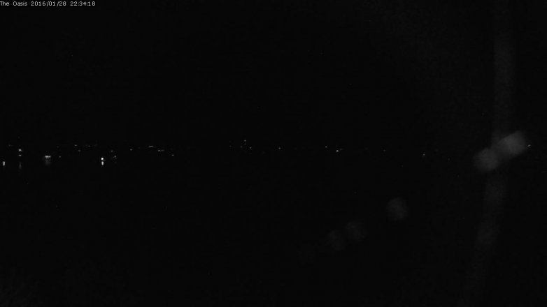 Lake Travis webcam, January 28, 2016 9:40 PM CT