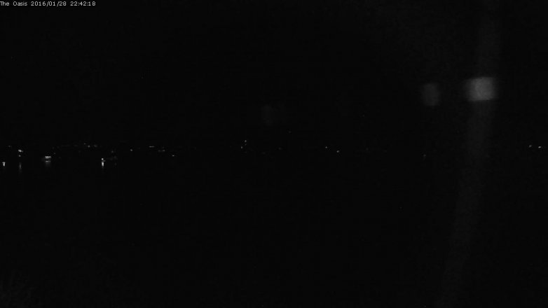 Lake Travis webcam, January 28, 2016 9:50 PM CT