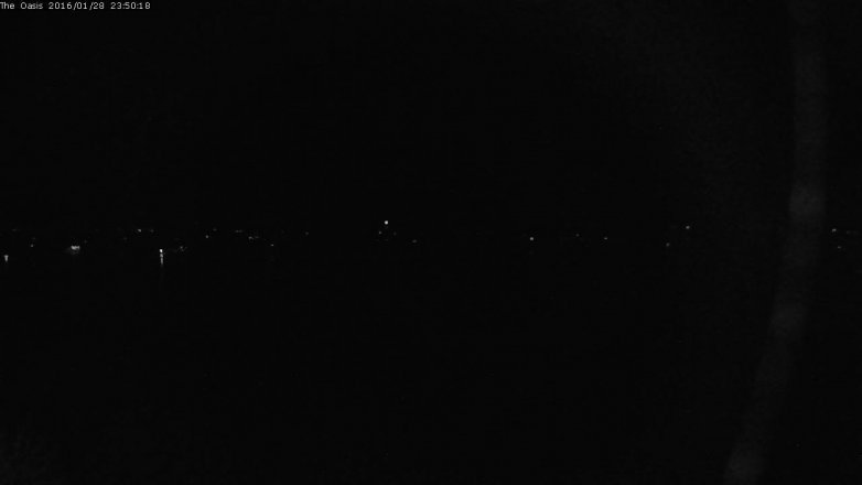 Lake Travis webcam, January 28, 2016 10:55 PM CT