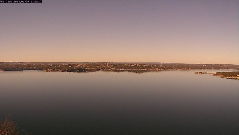 Lake Travis webcam, January 29, 2016 10:30 AM CT