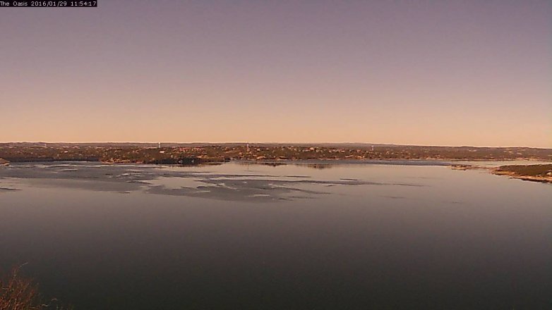 Lake Travis webcam, January 29, 2016 11:00 AM CT