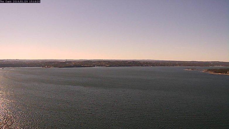 Lake Travis webcam, January 29, 2016 2:25 PM CT