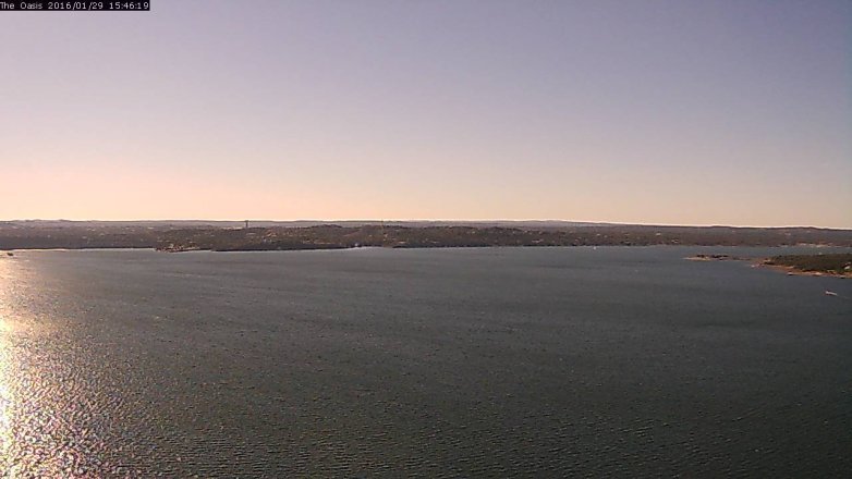 Lake Travis webcam, January 29, 2016 2:50 PM CT