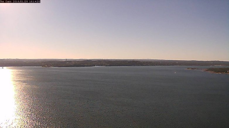 Lake Travis webcam, January 29, 2016 3:20 PM CT