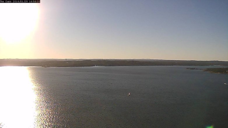 Lake Travis webcam, January 29, 2016 4:05 PM CT