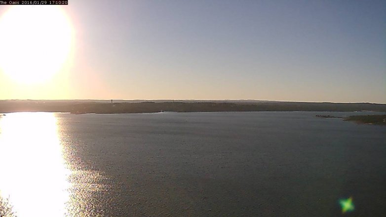 Lake Travis webcam, January 29, 2016 4:15 PM CT