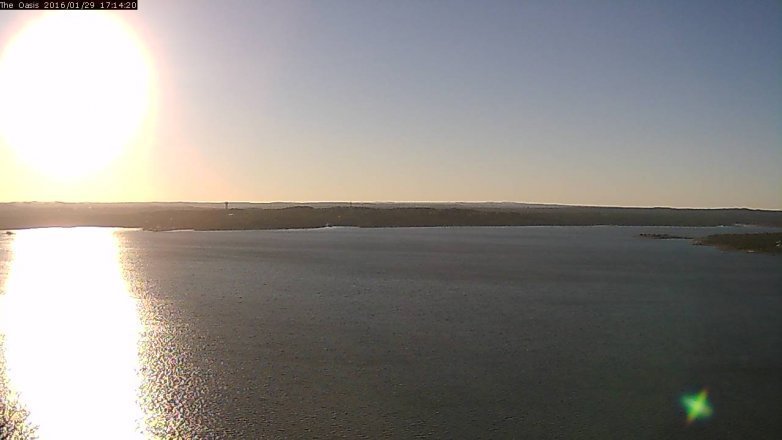 Lake Travis webcam, January 29, 2016 4:20 PM CT