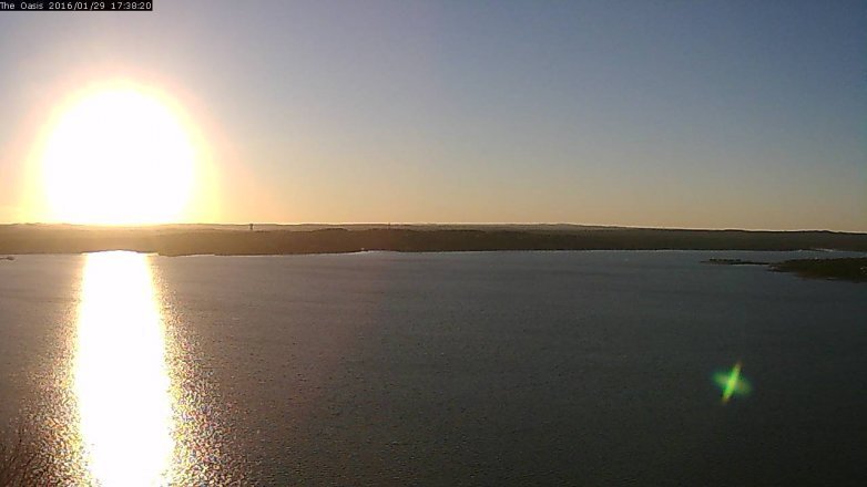 Lake Travis webcam, January 29, 2016 4:45 PM CT