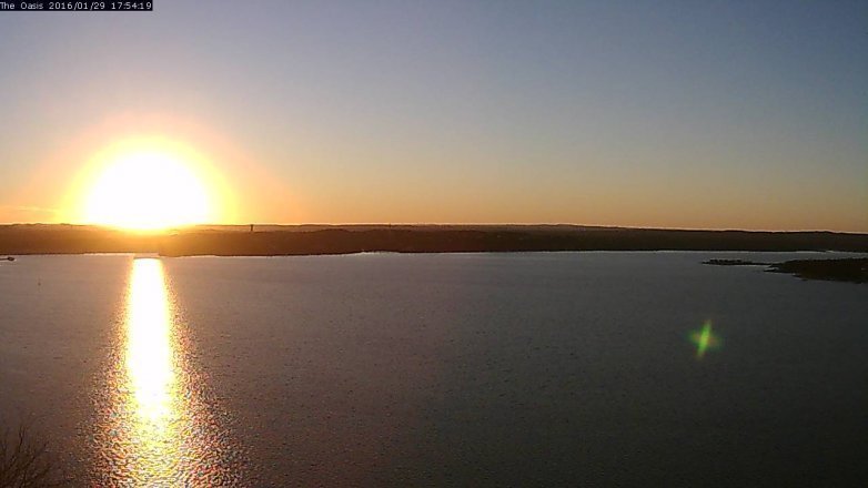 Lake Travis webcam, January 29, 2016 5:00 PM CT