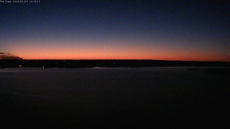 Lake Travis webcam, January 29, 2016 5:45 PM CT