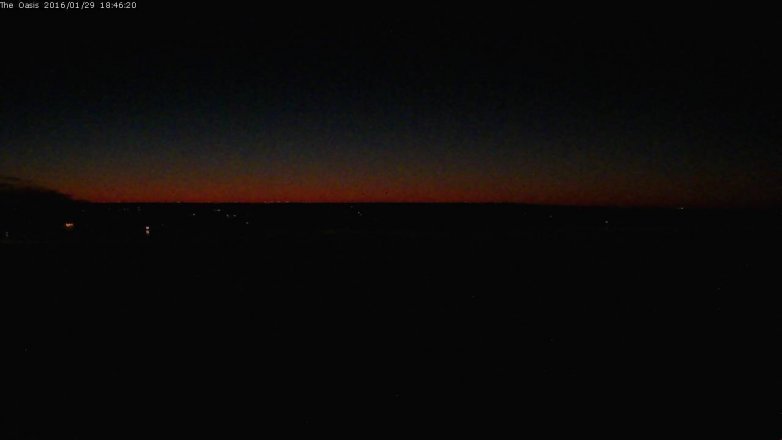 Lake Travis webcam, January 29, 2016 5:55 PM CT
