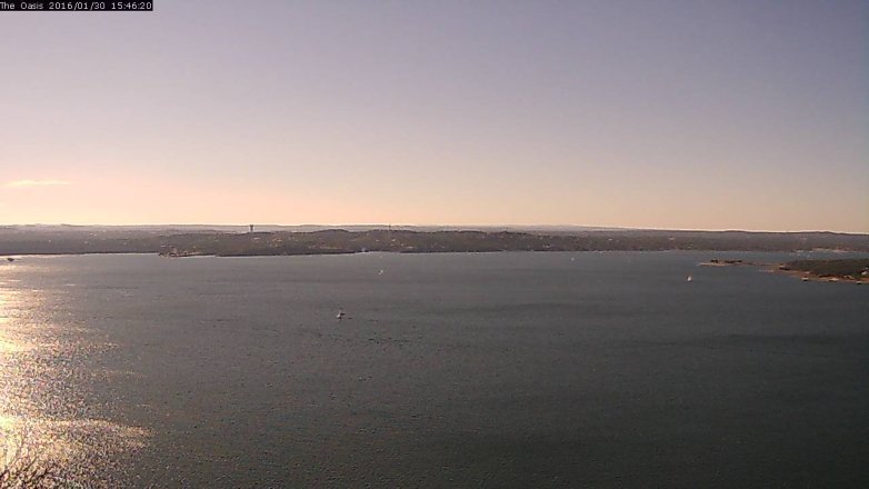 Lake Travis webcam, January 30, 2016 2:50 PM CT