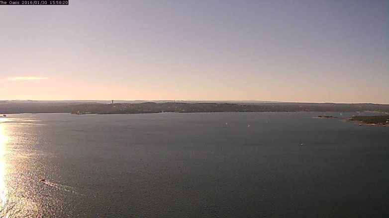 Lake Travis webcam, January 30, 2016 3:05 PM CT
