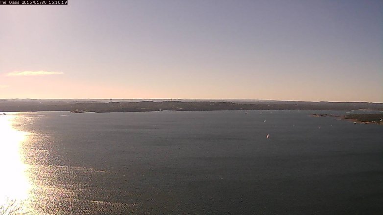 Lake Travis webcam, January 30, 2016 3:15 PM CT