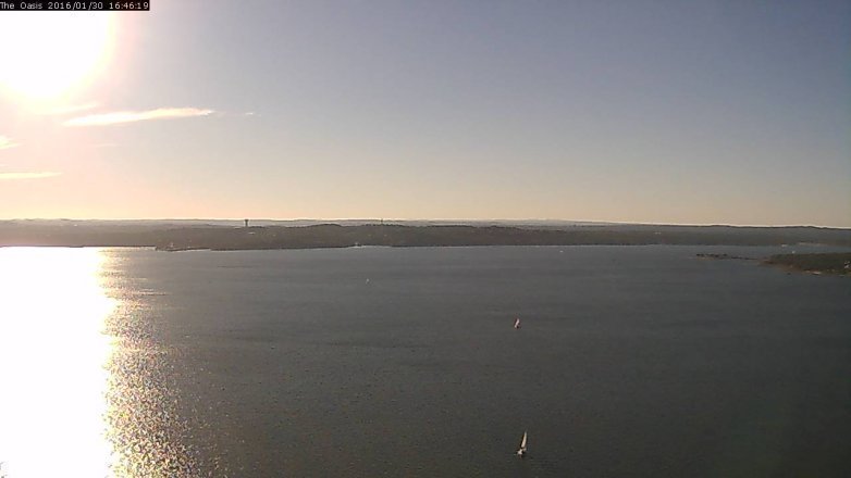 Lake Travis webcam, January 30, 2016 3:55 PM CT