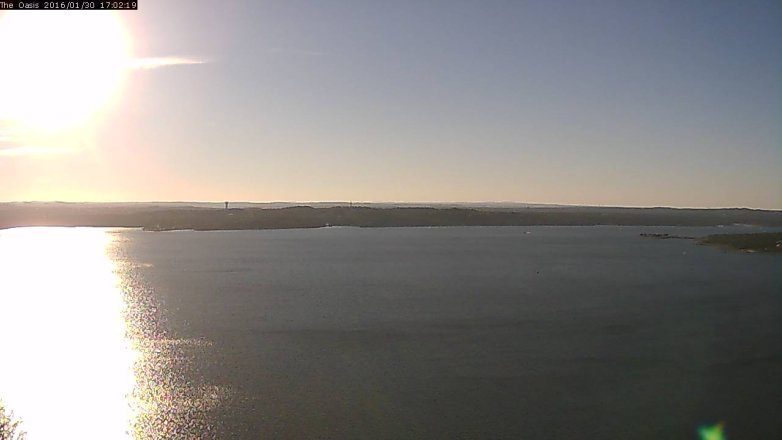 Lake Travis webcam, January 30, 2016 4:10 PM CT