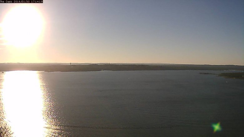 Lake Travis webcam, January 30, 2016 4:20 PM CT