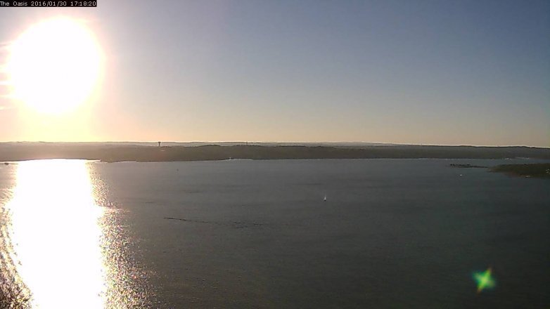 Lake Travis webcam, January 30, 2016 4:25 PM CT